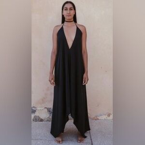 BNWT CARAVANA Yalitza convertible dress leather straps black